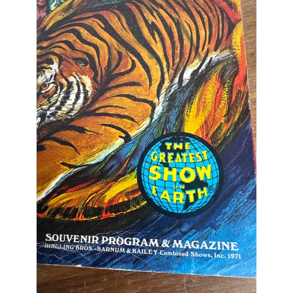 1971 Ringling Bros Circus Program 101st Edition Vintage Circus Photos Animals - Picture 7 of 8